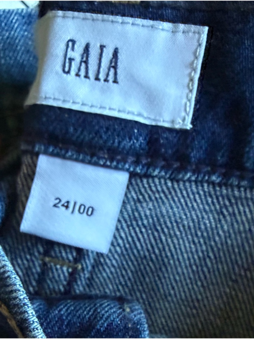 Cult Gaia X Gap Wide-Leg High-Rise Jeans With Detachable Gild Chain Sz 24 - Picture 9 of 9